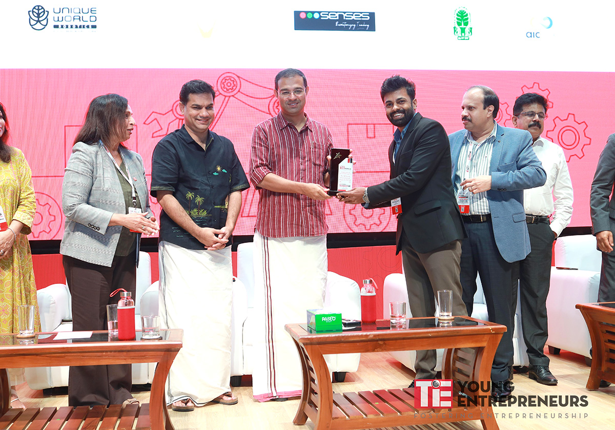 Receiving Memento from Minister